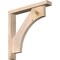 Ekena Millwork Westlake Block Smooth Bracket w/ Offset Brace, Douglas Fir, 3 1/2"W x 22"D x 22"H BKT0402X22X22WTL05SDF - alternate 1